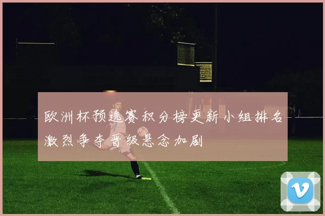 欧洲杯预选赛积分榜更新小组排名激烈争夺晋级悬念加剧